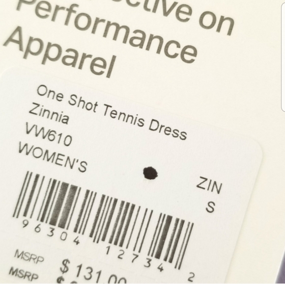 Vuori Women's One Shot Tennis Dress Breathable Active built in Shorts Zinnia NWT - Picture 5 of 12